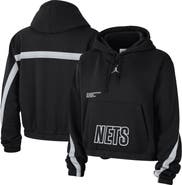 Jordan Brand Women's Jordan Brand Black Brooklyn Nets Courtside Statement Edition Pullover Hoodie