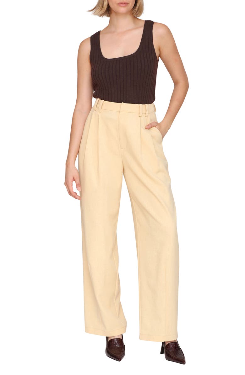 Avec Les Filles Wide Leg Barrel Trousers, Alternate, color, Camel
