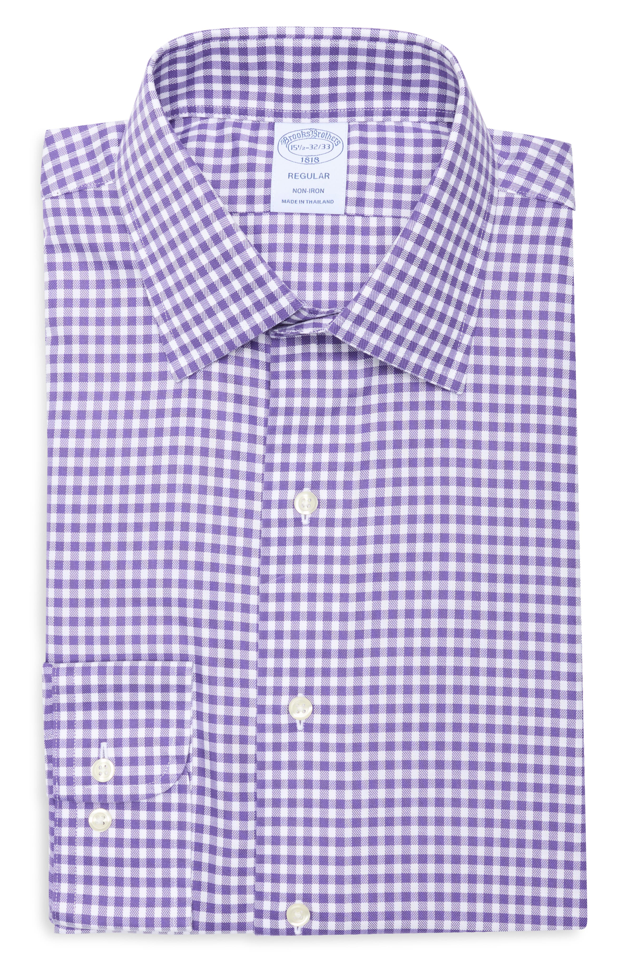 Brooks Brothers Regular Fit Non-Iron Cotton Button-Down Shirt
