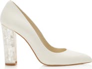 Freya Rose Camille Pointed Toe Pearl Heel Pump