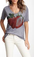 GO COUTURE Slub V-Neck Pocket T-Shirt