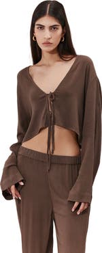 Gottex Beach Life Solena Crêpe Crop Top Cover-Up