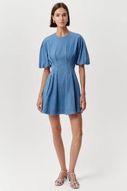 Exquise Briella Crew Neck Fitted Mini Dress