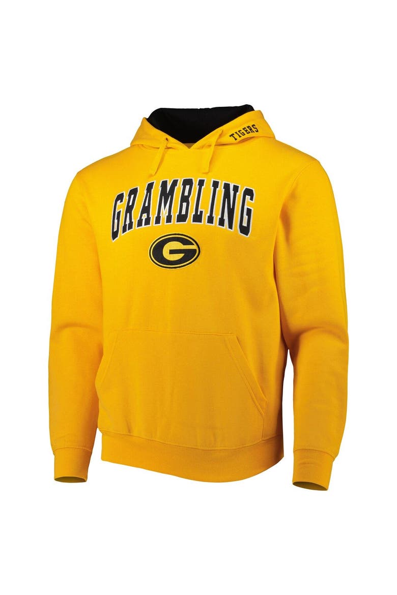 Men's Colosseum Gold Grambling Tigers Arch & Logo 3.0 Pullover Hoodie, Alternate, color, Gold