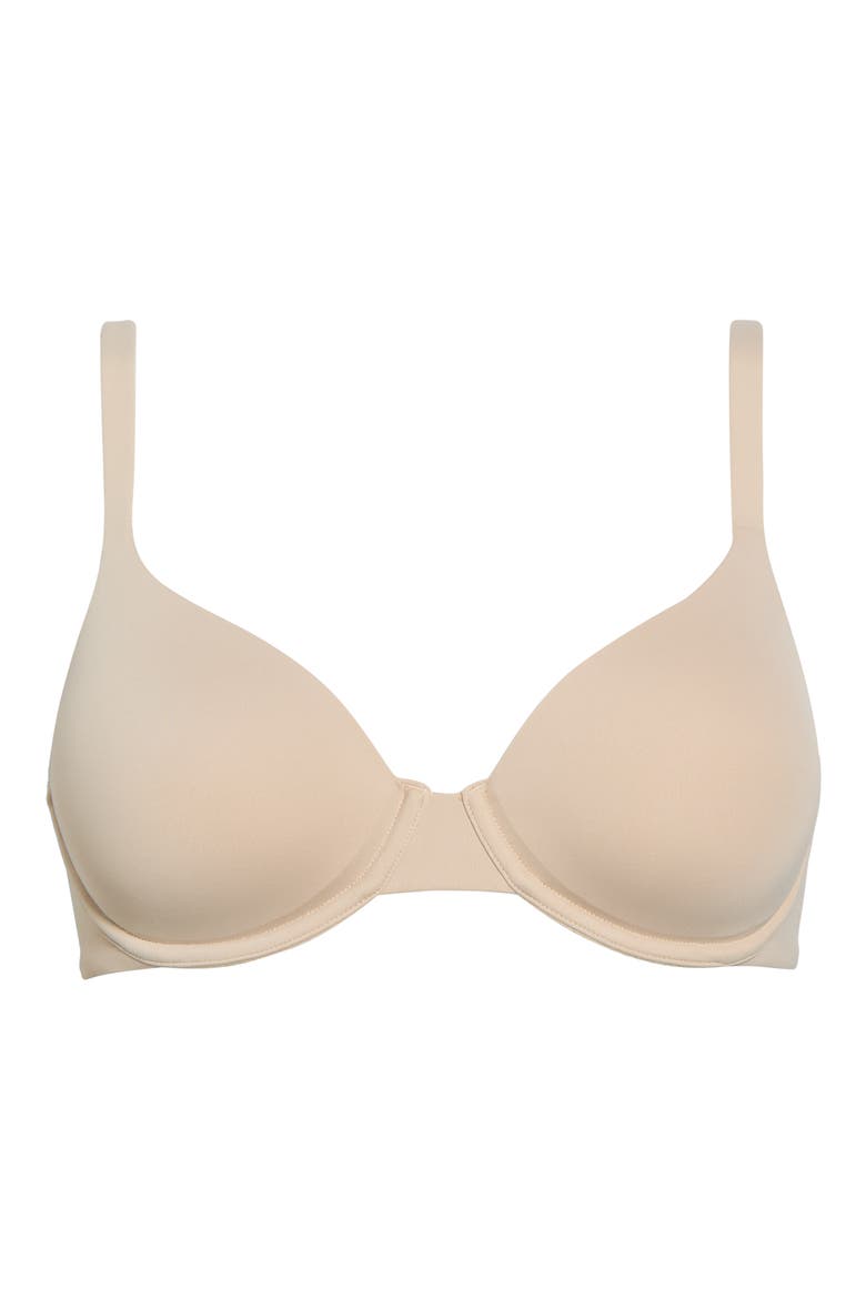 Fitutitve Underwire T-Shirt Bra, Alternate, color, LIGHT TRUFFLE