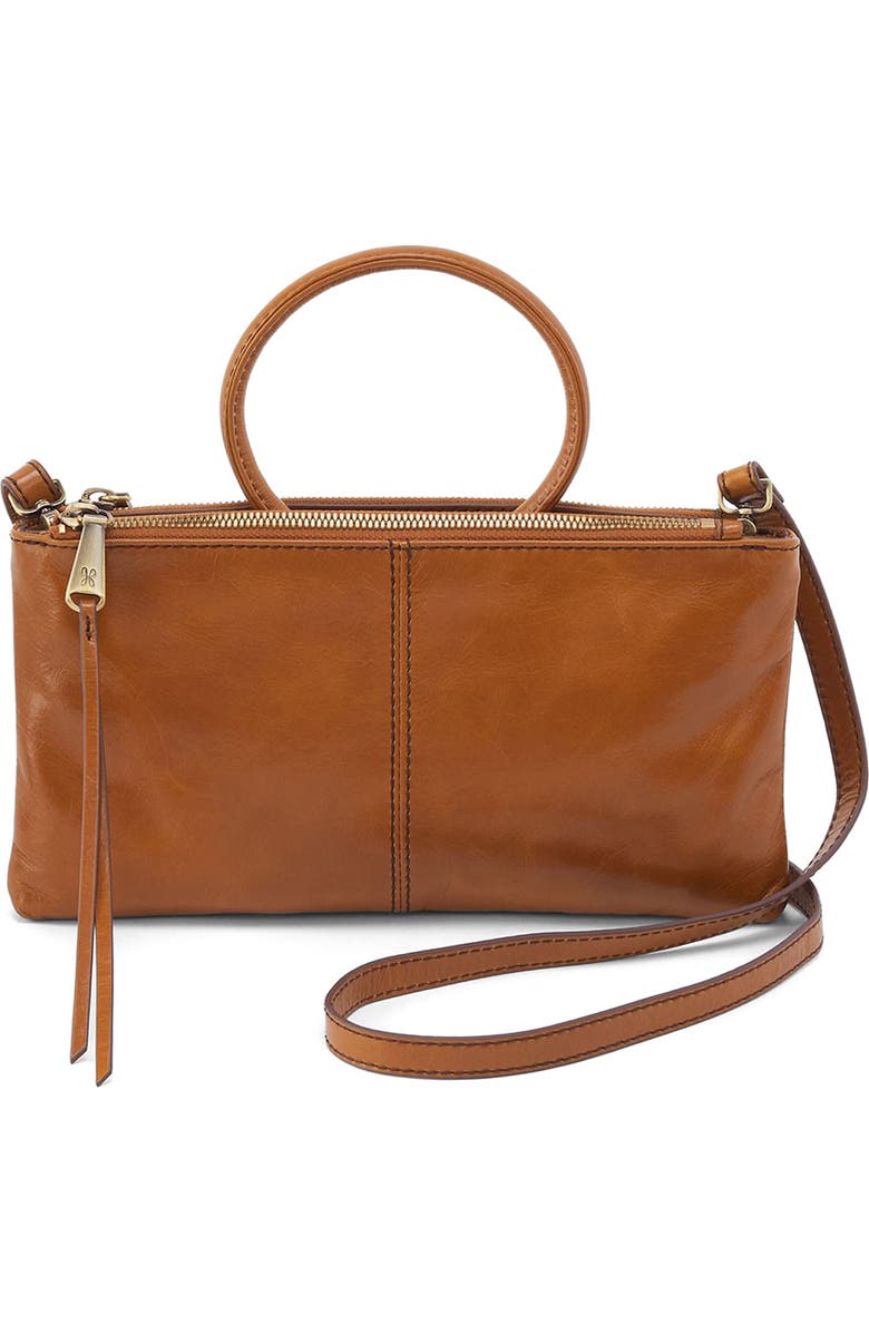 HOBO Sable Leather Crossbody Bag, Main, color, Truffle