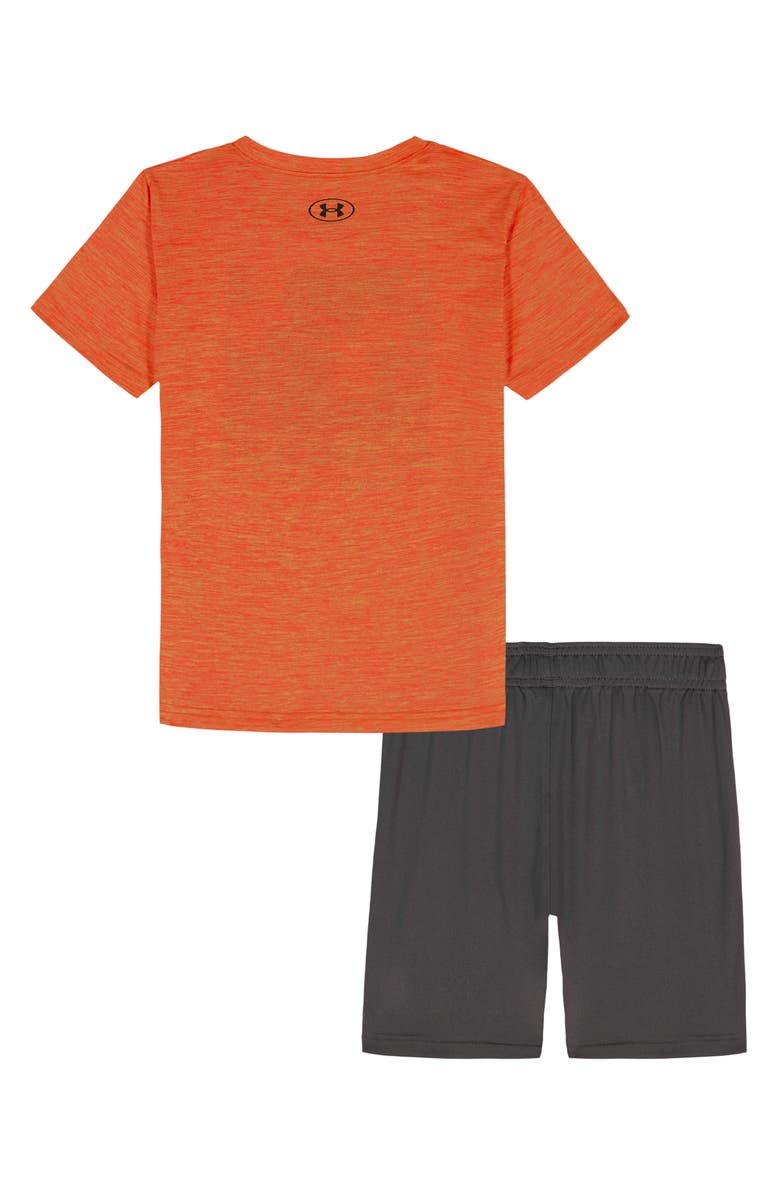 Under Armour Kids' Twist Logo T-Shirt & Shorts Set, Alternate, color, Venom Red Orange Green