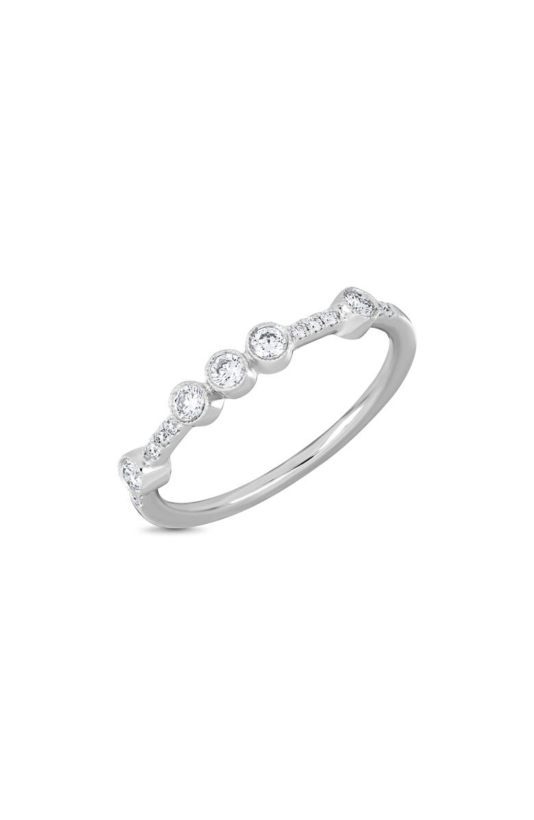 Bony Levy Monaco 18K White Gold Diamond Stackable Ring, Main, color, White Gold