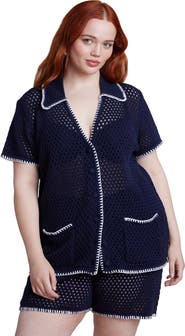 ELOQUII Crochet Sweater Tee