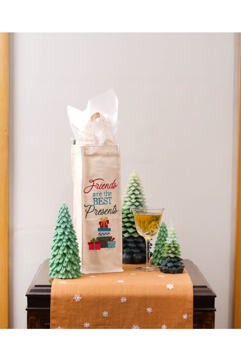 Friends Presents Wine Gift Bag, Alternate, color, Blue