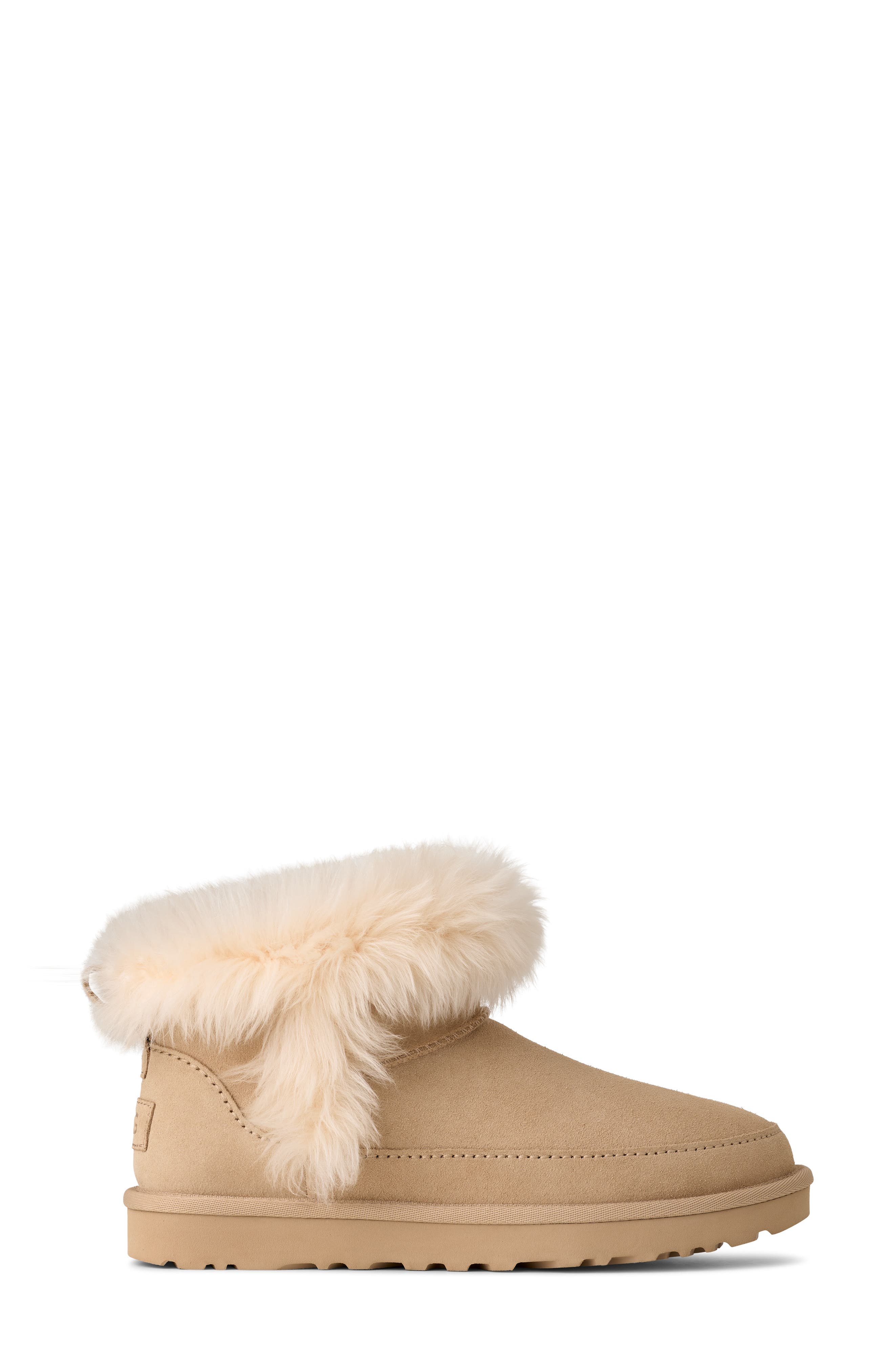 UGG<sup
®</sup
 Classic Ultra Mini Chalet Boot, Alternate, color, Sandcastle