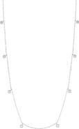 SOUZANA by Suzy Levian 14K White Gold 0.29cttw Diamond Station Necklace