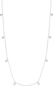 SOUZANA by Suzy Levian 14K White Gold 0.29cttw Diamond Station Necklace