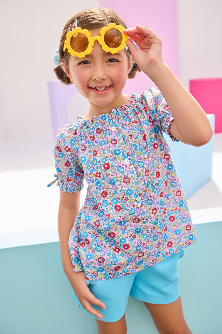 Kids' Floral Millie Top, Alternate, color, Lilac Primrose
