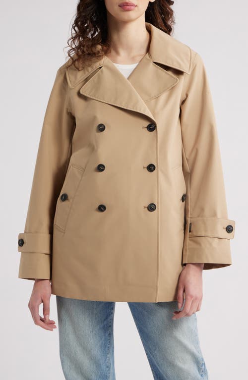 Save The Duck Parka Corto Doppiopetto Sofi In Stardust Beige