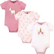 Hudson Baby Three-Piece Set of Cotton Bodysuits