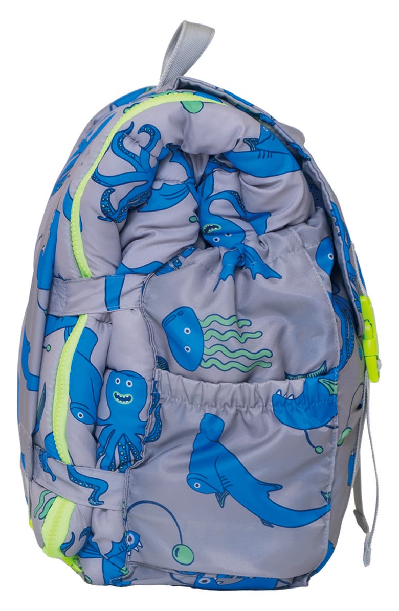 mimish Kids' Sleep-n-Pack Sleeping Bag Backpack, Alternate, color, Grey Multi