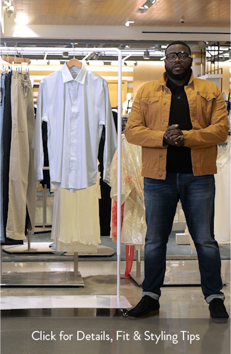 Traditional Fit Plaid Premium Performance Dress Shirt, sales video thumbnail