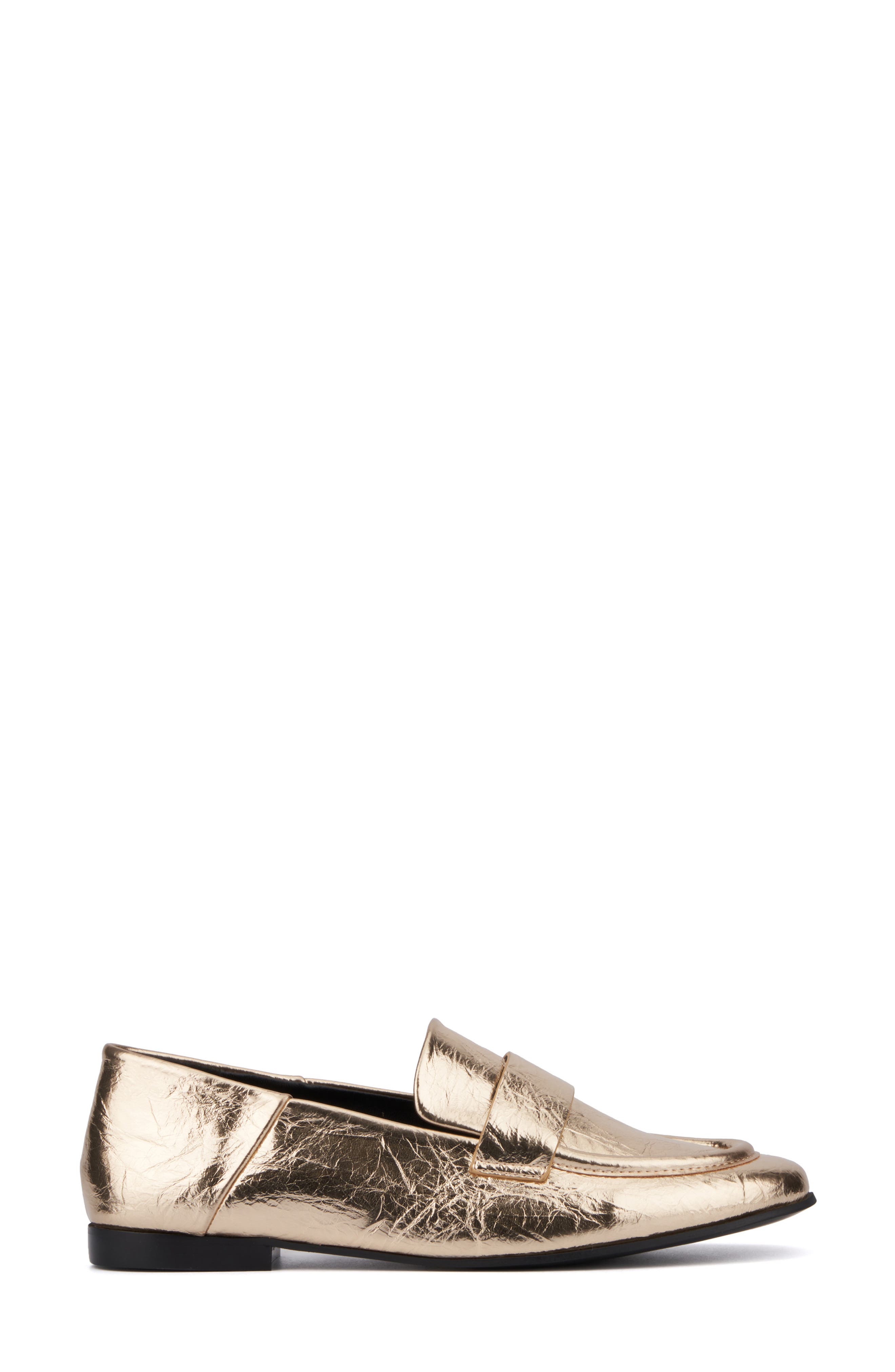 TORGEIS Carleigh Moc Toe Loafer, Alternate, color, Gold