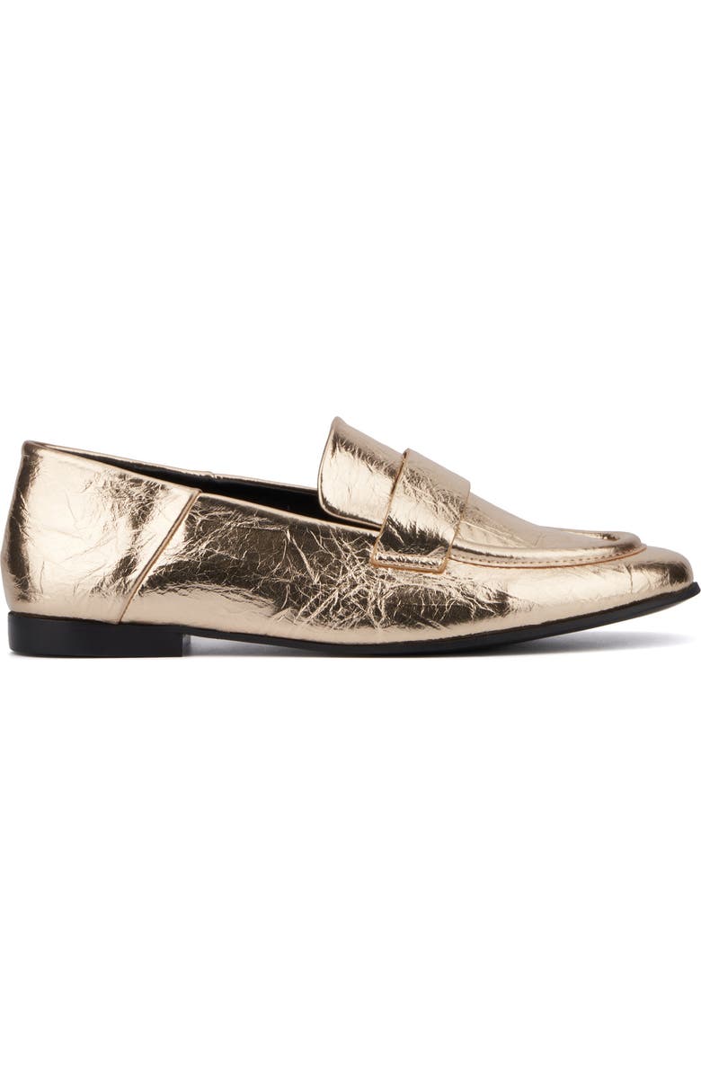 TORGEIS Carleigh Moc Toe Loafer, Alternate, color, Gold