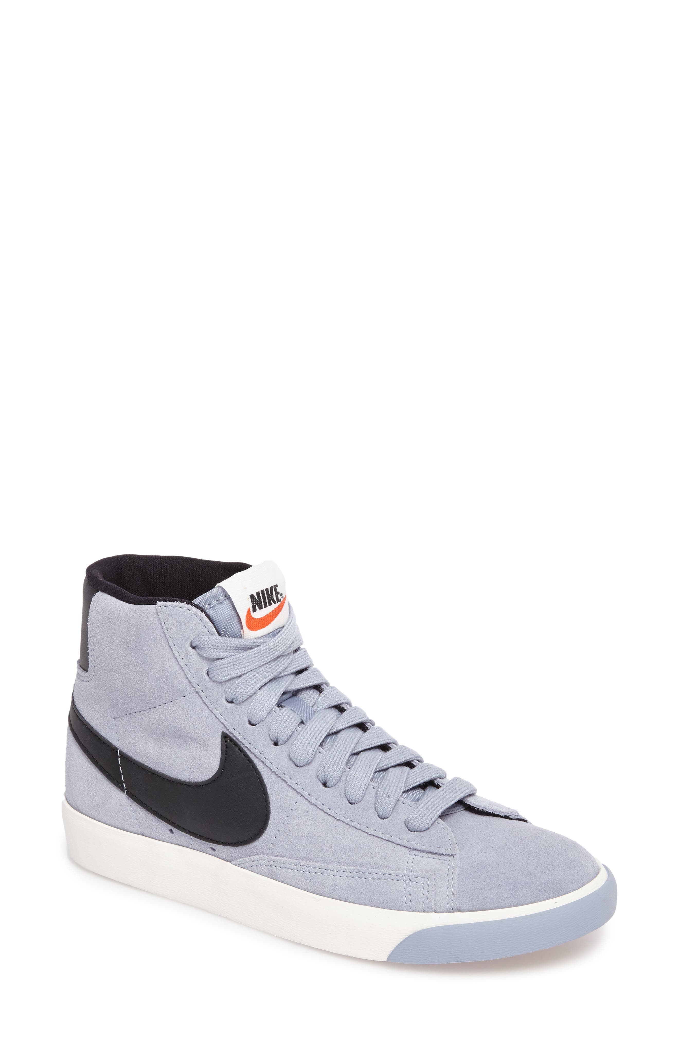 Blazer Mid Vintage Sneaker, Main, color, GLACIER GREY/BLACK-IVORY