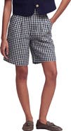 Boden Kensington Gingham Linen Shorts