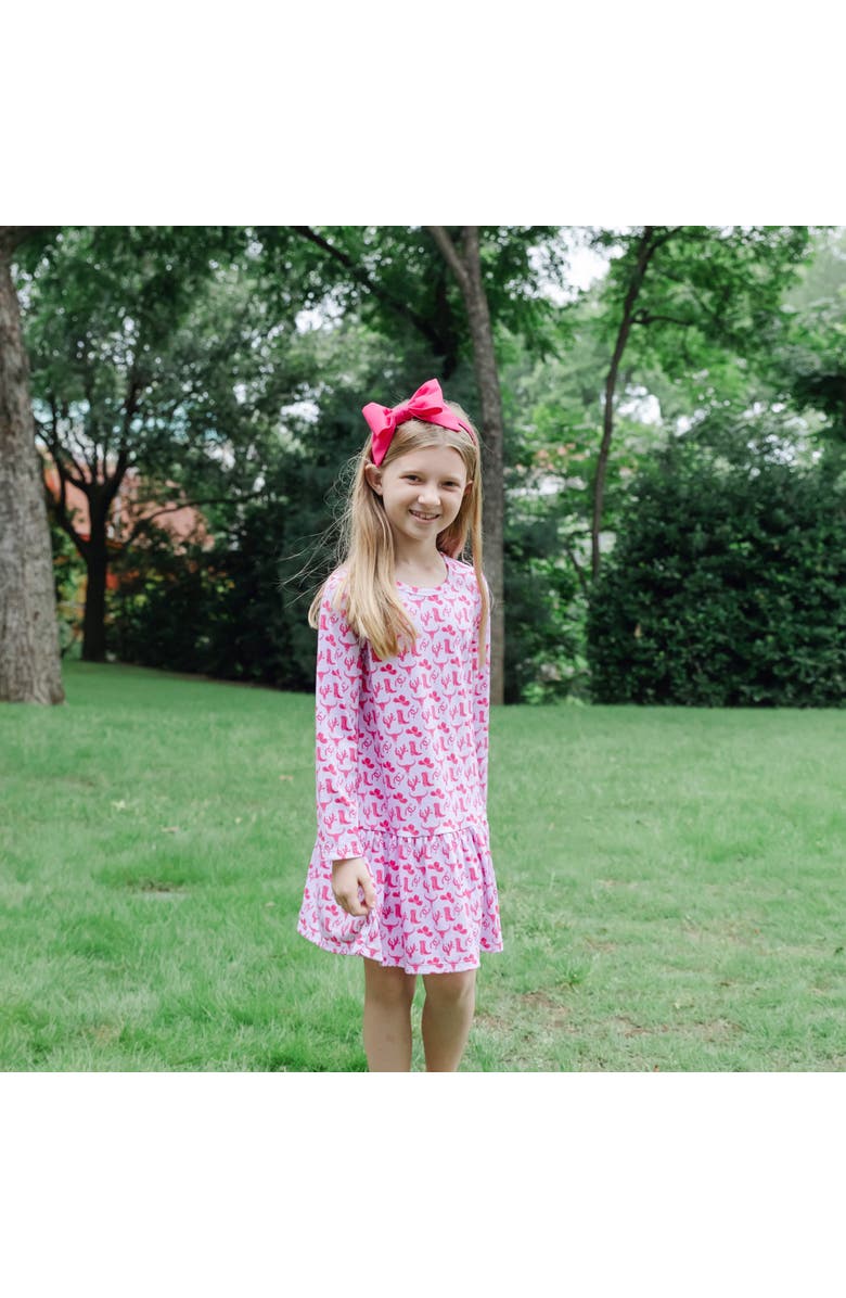 Lila and Hayes Lily Girls
 Dress, Alternate, color, Wild West Pink