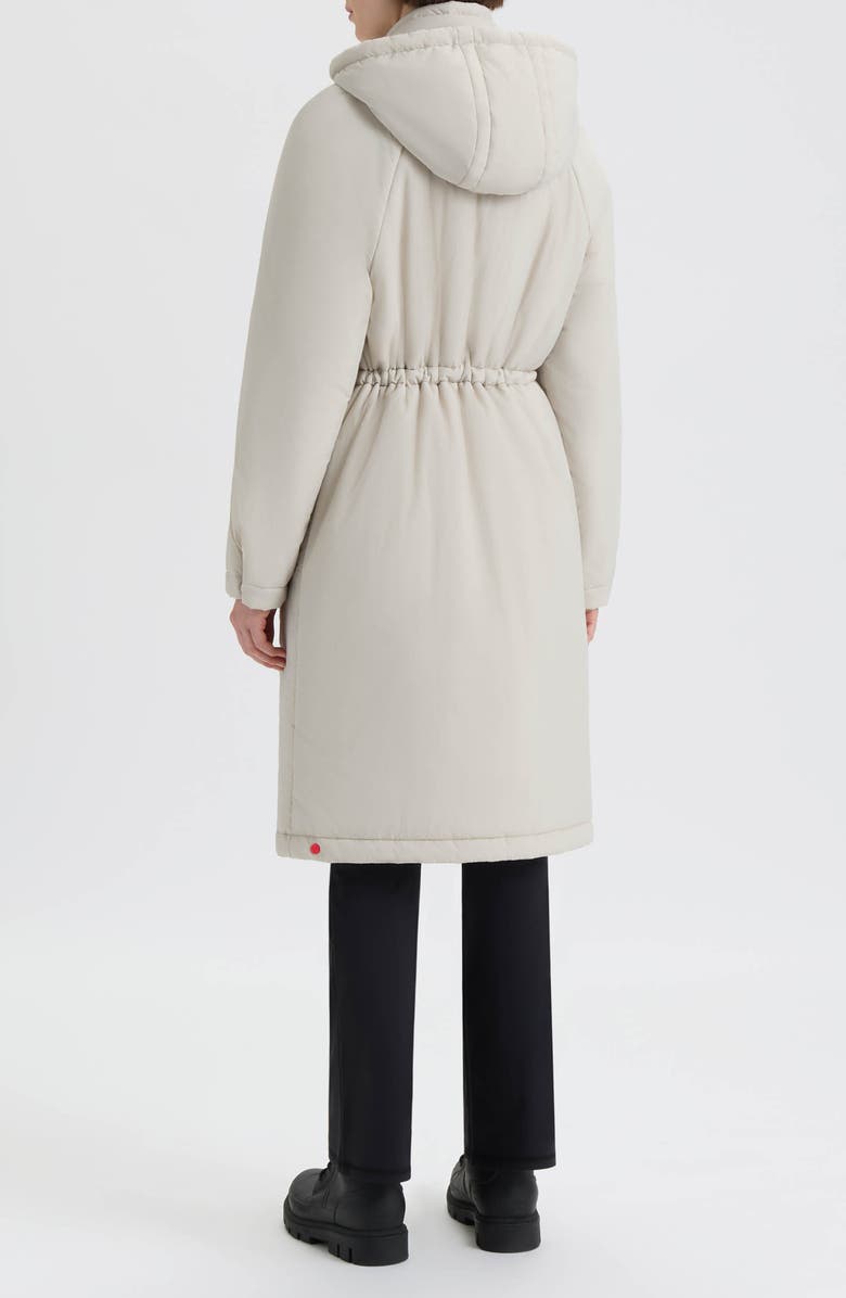 Hunter Isabelle Water Repellent Crinkle Padded Coat, Alternate, color, Vanilla