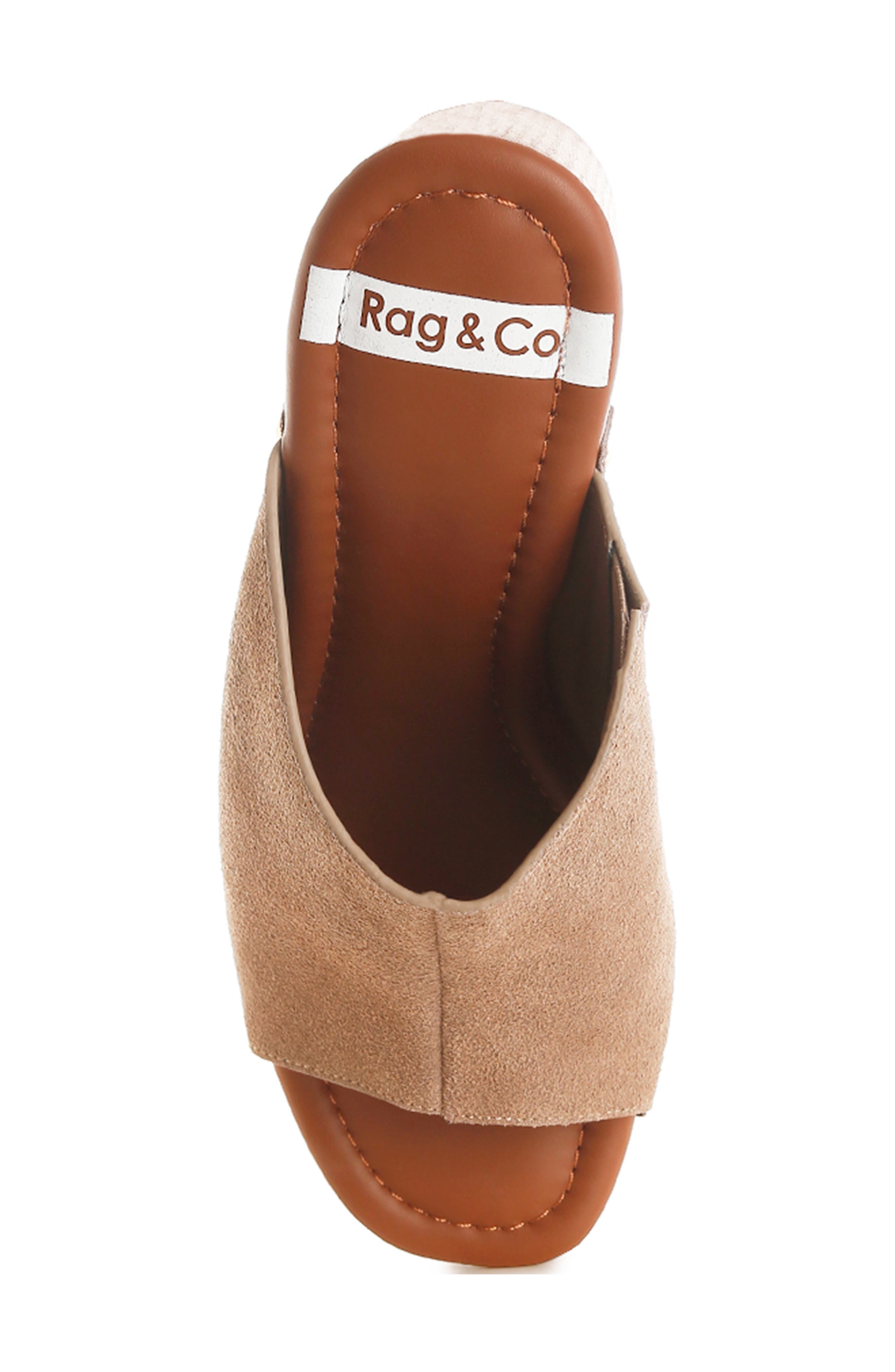 Rag & Co Masaki Platform Sandal, Alternate, color, Taupe