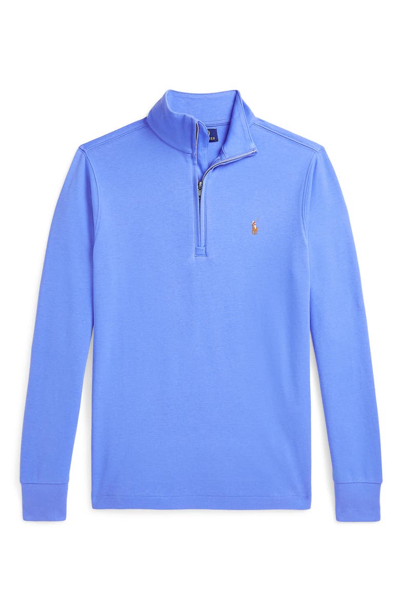 Polo Ralph Lauren Kids' Solid Cotton Half Zip Pullover, Main, color, 
