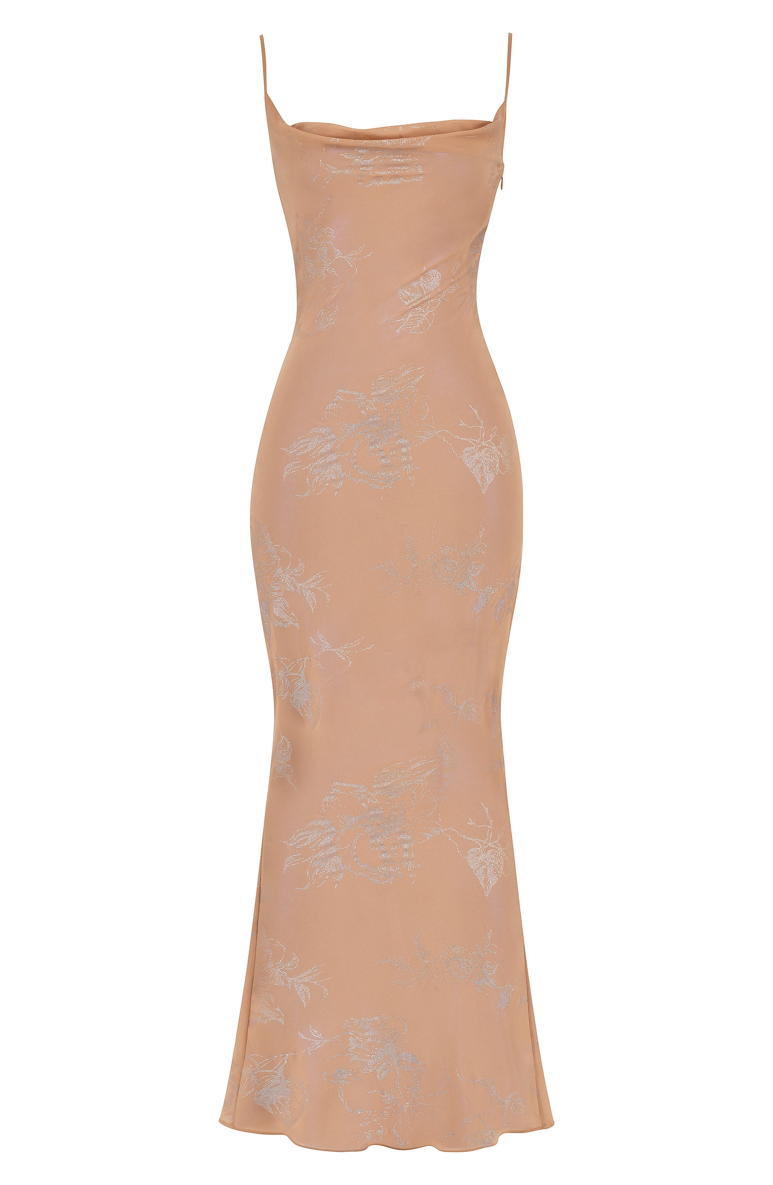 champagne strappy slinky cowl maxi dress Luxurious Cowl Neck Sequin Maxi Dress Champagne