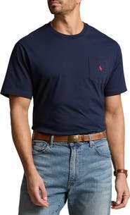 Polo Ralph Lauren Big & Tall Classic Fit Jersey Crewneck Pocket Tee