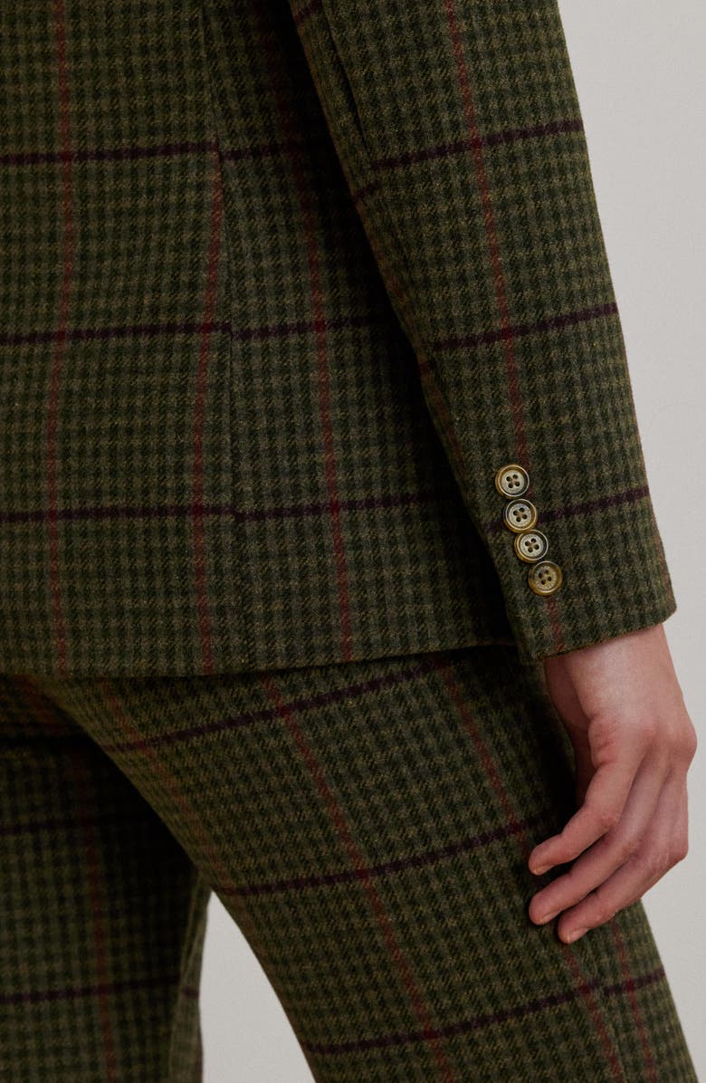 Lauren Ralph Lauren Check Double Breasted Jacket, Alternate, color,