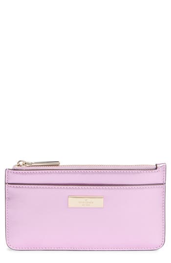 Kate Spade New York Kenzie Patent Leather Wallet In Pink
