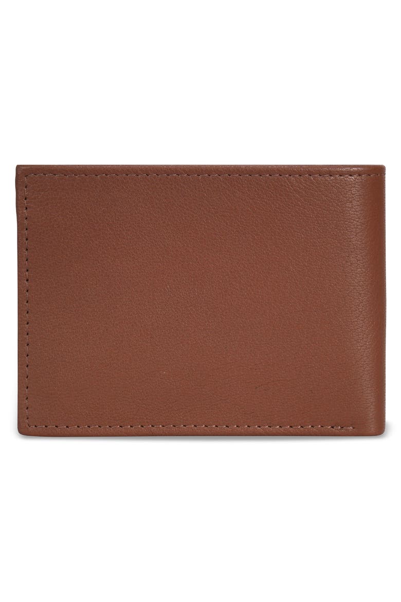 Onyx Leather RFID Bifold Wallet, Alternate, color, BROWN
