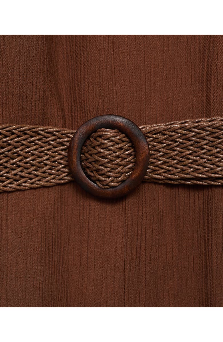 MANGO Belted Wide Leg Jumpsuit, Alternate, color, 