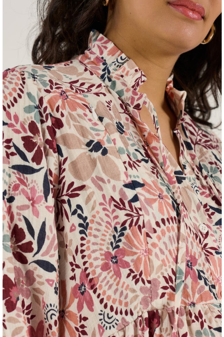 Maternity and Nursing Shirt Shirt Dress Capucine, Alternate, color, Multicolor