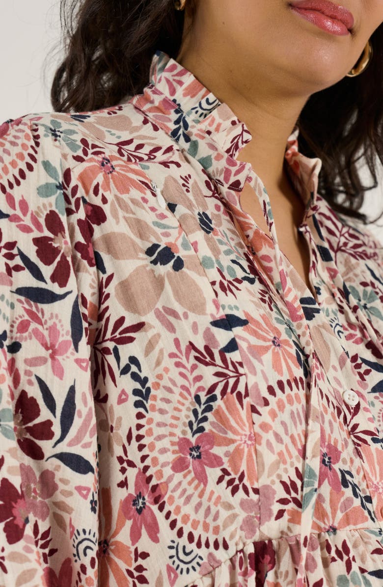 Cache Coeur Maternity and Nursing Shirt Shirt Dress Capucine, Alternate, color, Multicolor