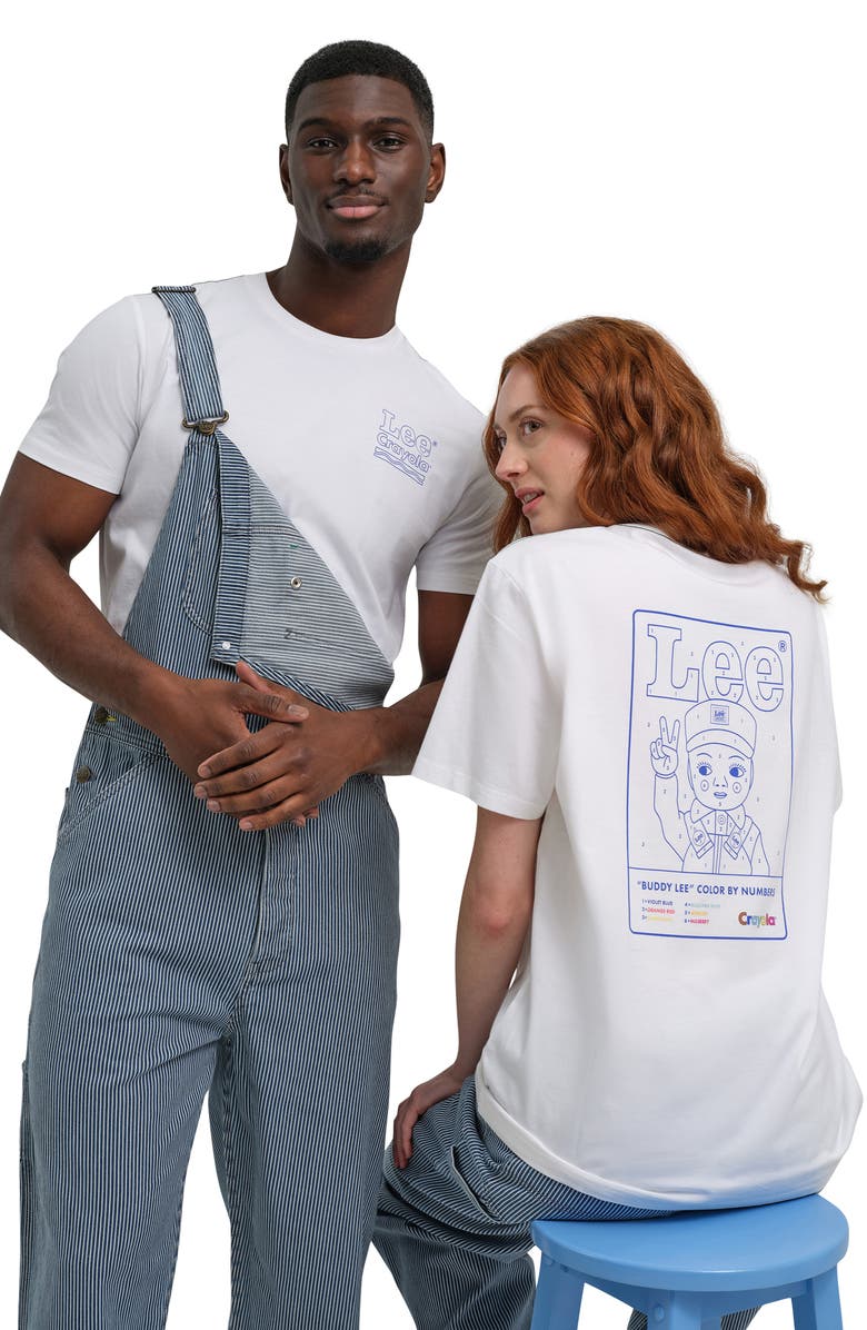 Lee x Crayola Buddy Graphic T-Shirt, Alternate, color, Bright White