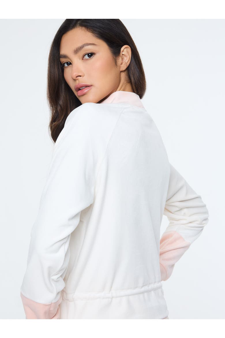 Lina Velour Top, Alternate, color, GARDENIA