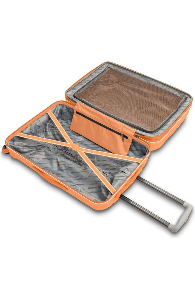 AMERICAN TOURISTER Stratum 2.0 Hardside 24" Spinner Medium Checked Luggage, Alternate, color, Papaya