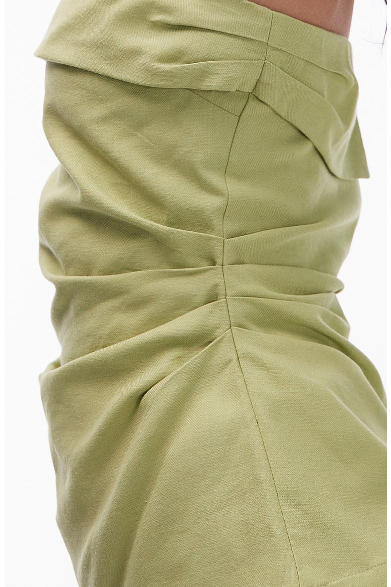 Foldover Bandeau Top, Alternate, color, LIGHT GREEN
