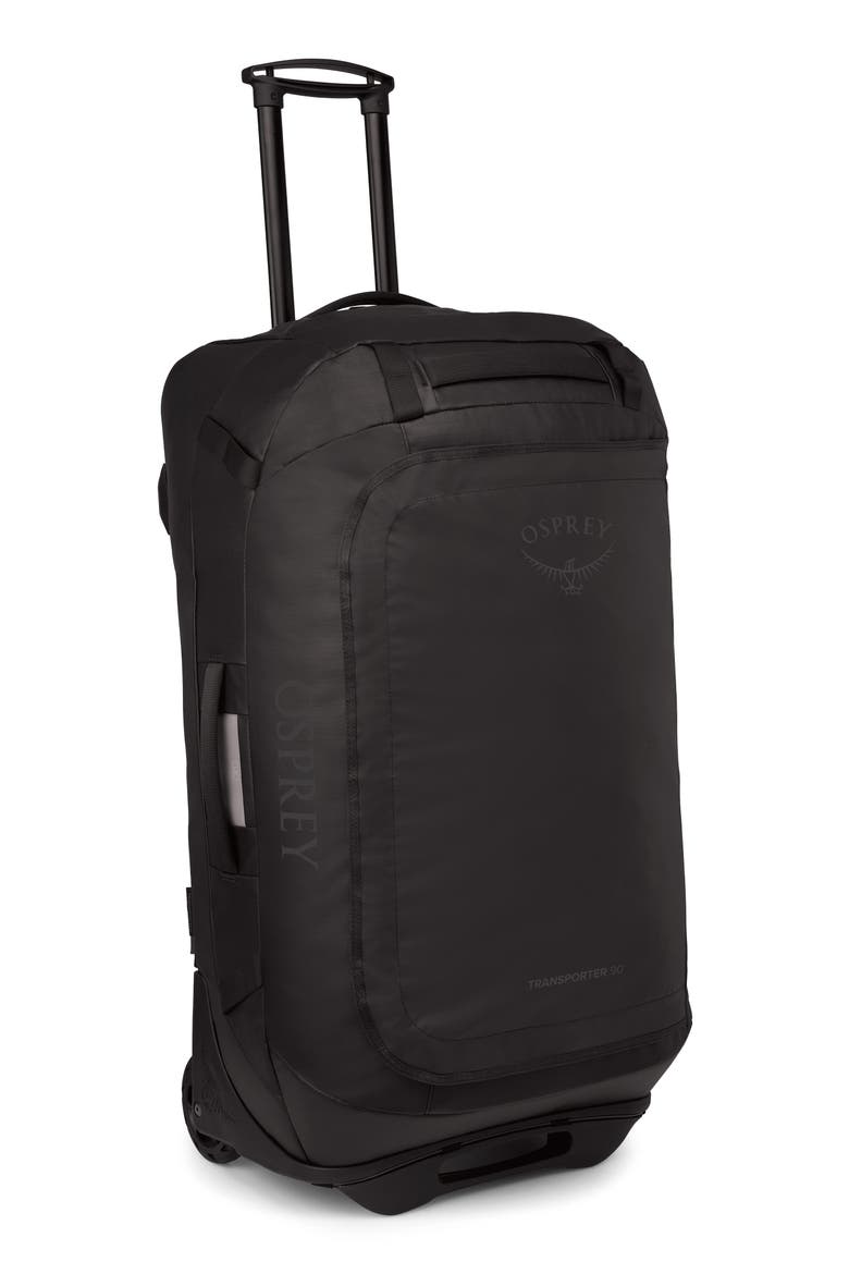 Transporter 90-Liter Duffle Wheeled Luggage, Alternate, color, RAVEN BLACK/BLACK
