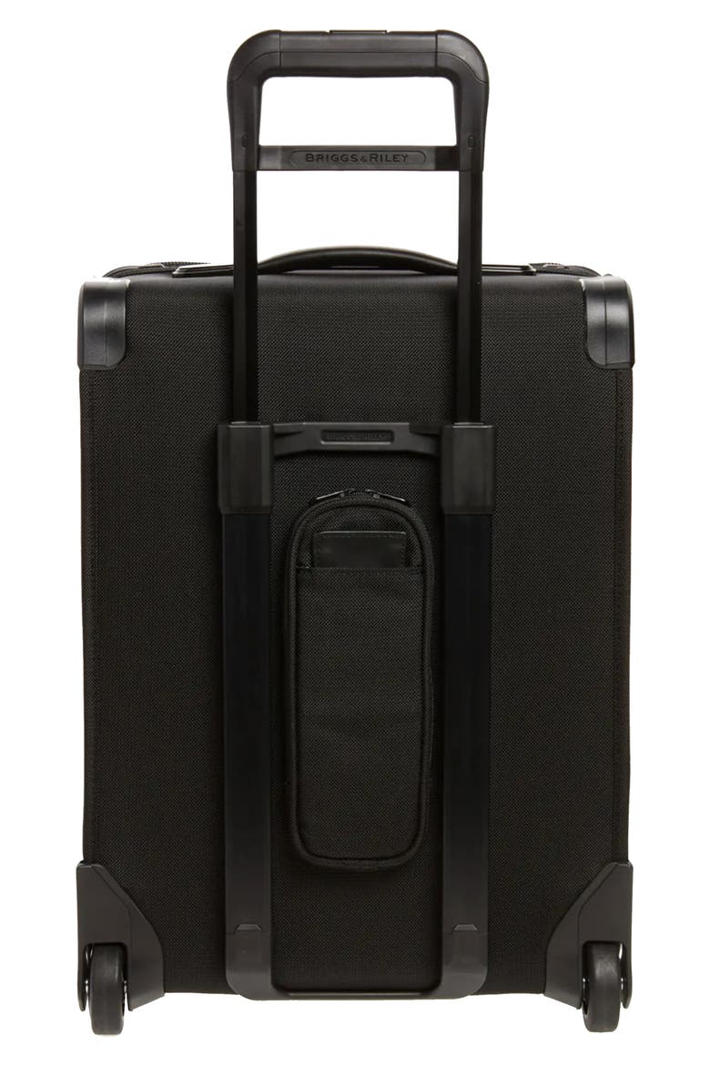 Baseline 21-Inch International Expandable Rolling Carry-On, Alternate, color, BLACK