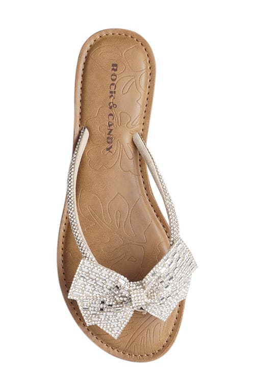 Shop Rock & Candy Rock And Candy Crystal Bow Flip Flop