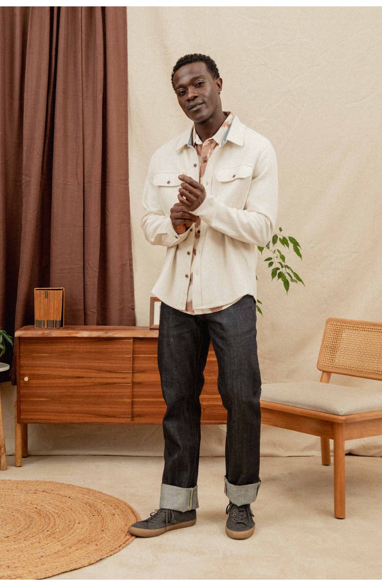 Bridge & Burn Pointer Overshirt, Alternate, color, Ivory Twill