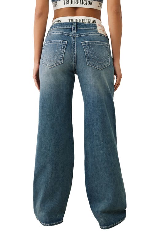 True Religion Bobbi Boxer Waistband Baggy Wide Leg Jeans