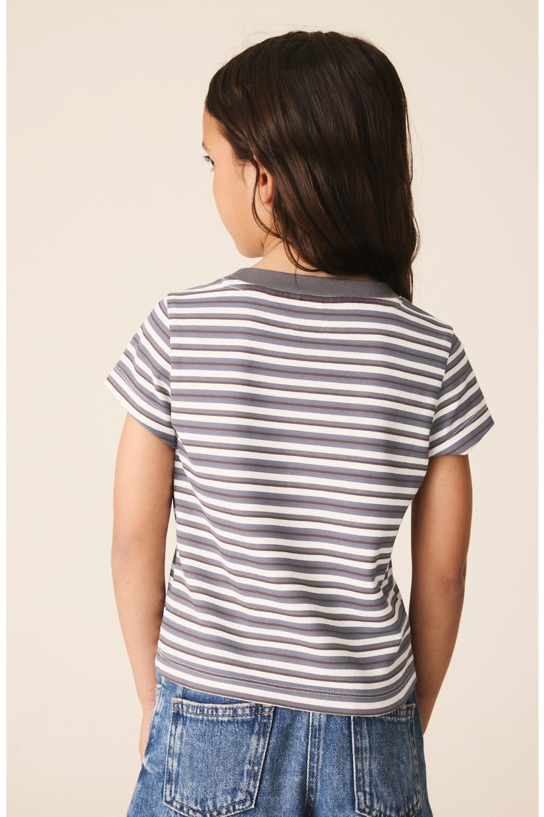 Kids' Character Striped T-Shirt, Alternate, color, BLUE