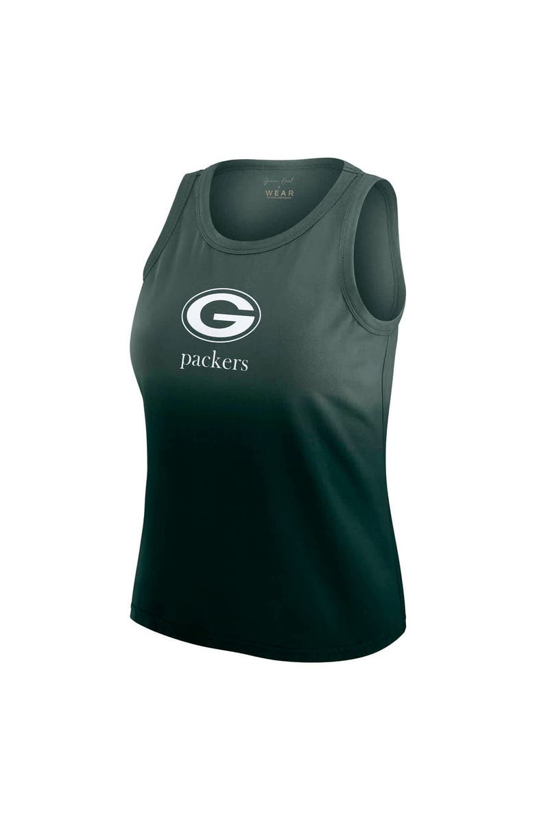 WEAR by Erin Andrews Women's WEAR by Erin Andrews x Gracie Hunt Green Green Bay Packers Ombre Tank Top, Alternate, color, Green