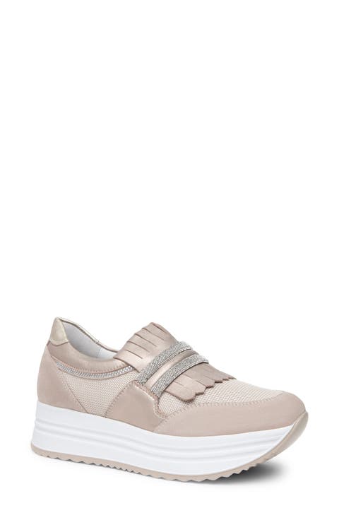 Kiltie Bling Platform Sneaker (Women)
